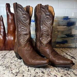 J.B. Dillon Leather Cowboy Boots